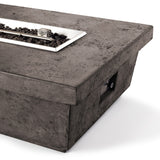 Contempo Rectangular Fire Table in Dark Basalt