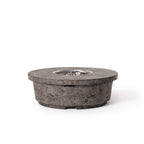 Contempo Round Fire Table in Dark Basalt