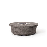 Contempo Round Fire Table in Dark Basalt