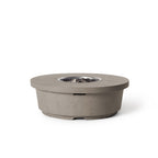 Contempo Round Fire Table in Light Basalt