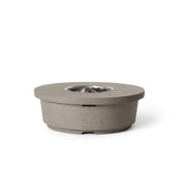 Contempo Round Fire Table in Light Basalt