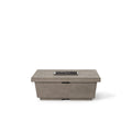 Contempo Square Fire Table in Light Basalt