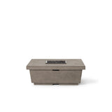 Contempo Square Fire Table in Light Basalt