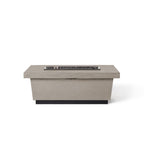 Contempo Select Rectangular Fire Table with Drawer in Light Basalt