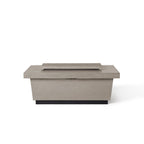 Contempo Select Rectangular Fire Table with Drawer in Light Basalt