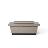 Contempo Select Rectangular Fire Table with Drawer in Light Basalt