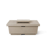 Contempo and Indio Square Fire Table Lid in Smoke