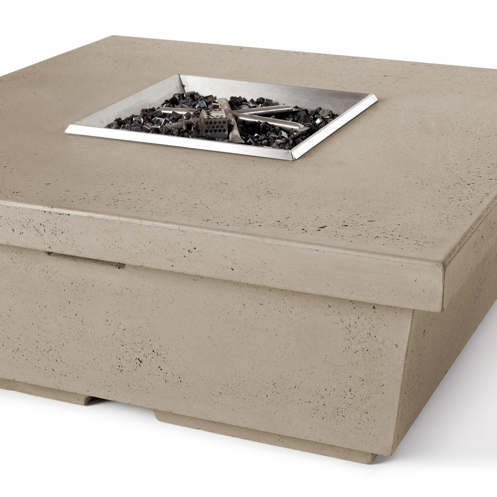 Contempo Square Fire Table in Smoke