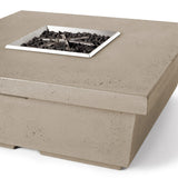 Contempo Square Fire Table in Smoke