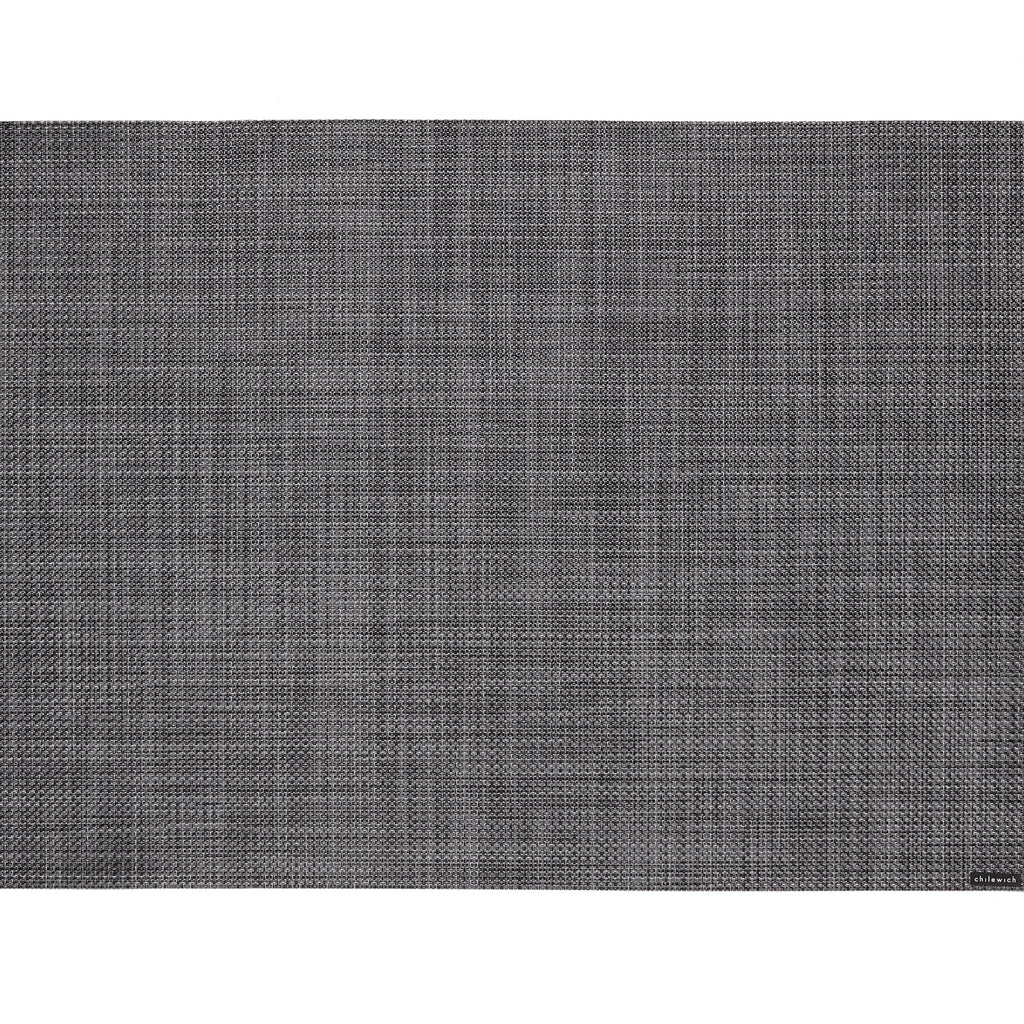 Mini Basketweave Rectangular Placemat in Cool Grey