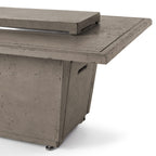 Indio Rectangular Fire Table in Light Basalt