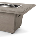 Indio Rectangular Fire Table in Light Basalt