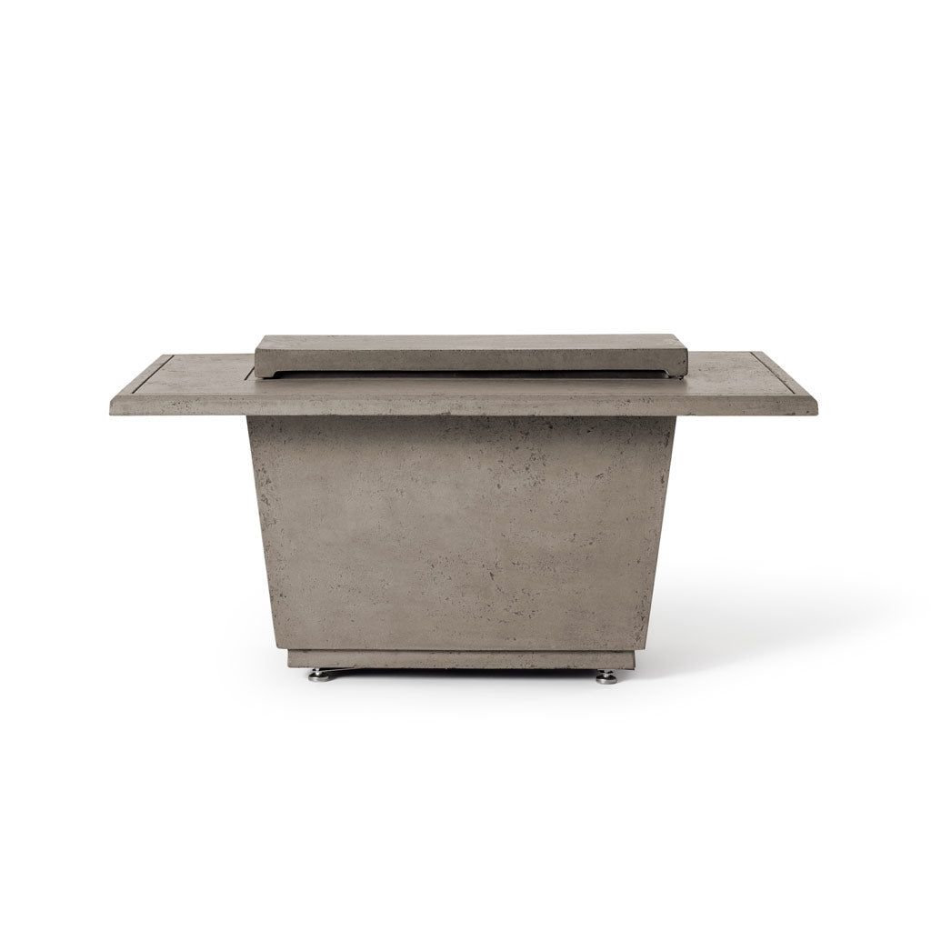 Indio Rectangular Fire Table in Light Basalt