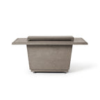 Indio Rectangular Fire Table in Light Basalt