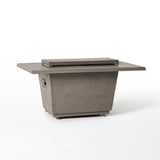 Indio Rectangular Fire Table in Light Basalt