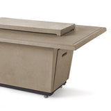 Indio Rectangular Fire Table in Smoke