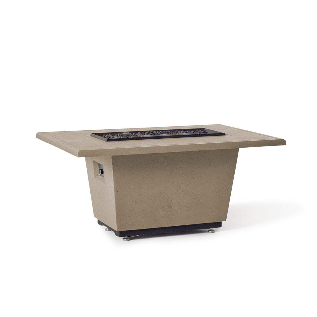 Indio Rectangular Fire Table in Smoke