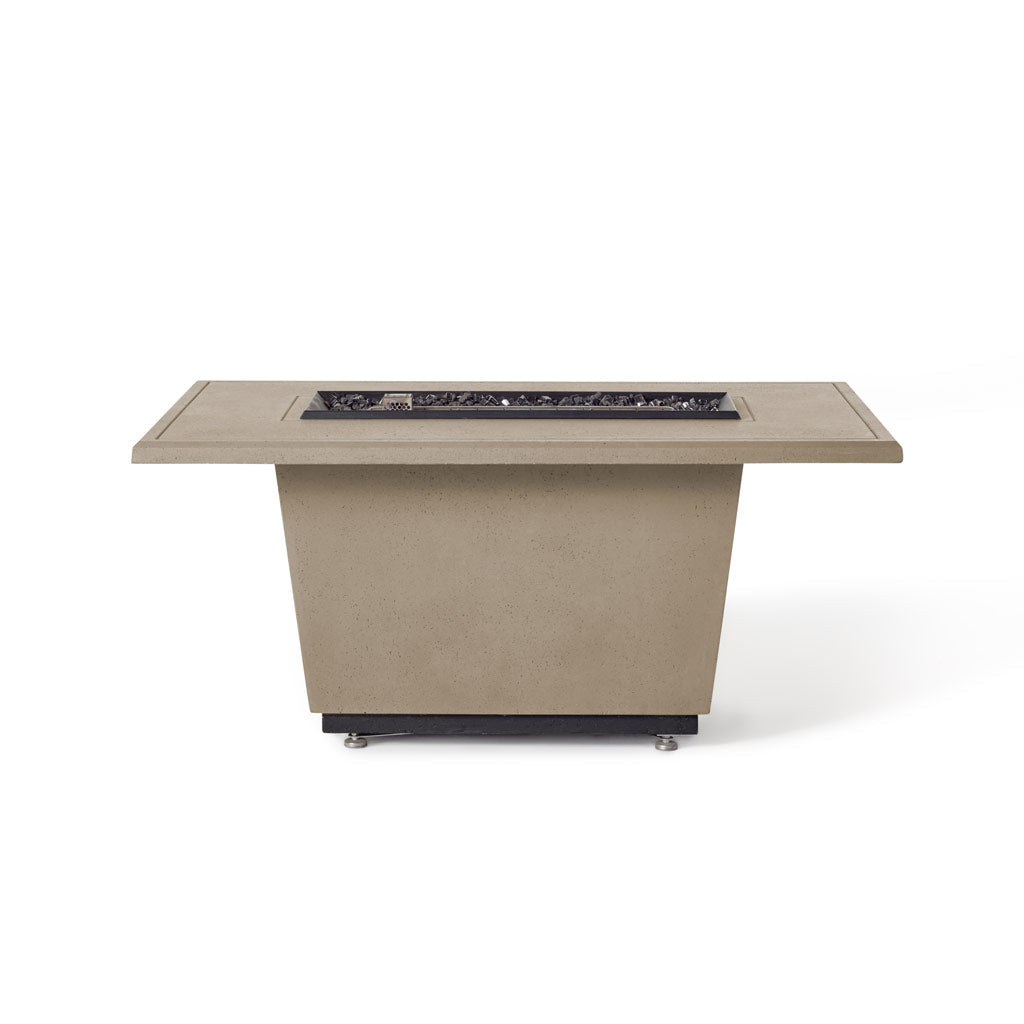 Indio Rectangular Fire Table in Smoke