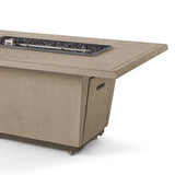 Indio Rectangular Fire Table in Smoke