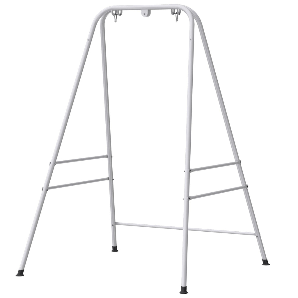 Hammock Chair Stand with Anti-Slip Pads and 2 Carabiners, White