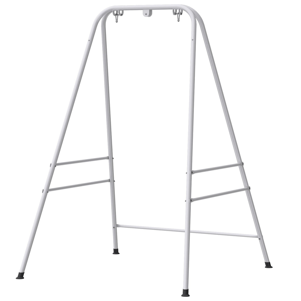 Hammock Chair Stand with Anti-Slip Pads and 2 Carabiners, White