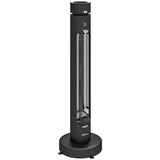 2000W Electric Infrared Patio Heater with Remote & Oscillation, 8H Timer, Black