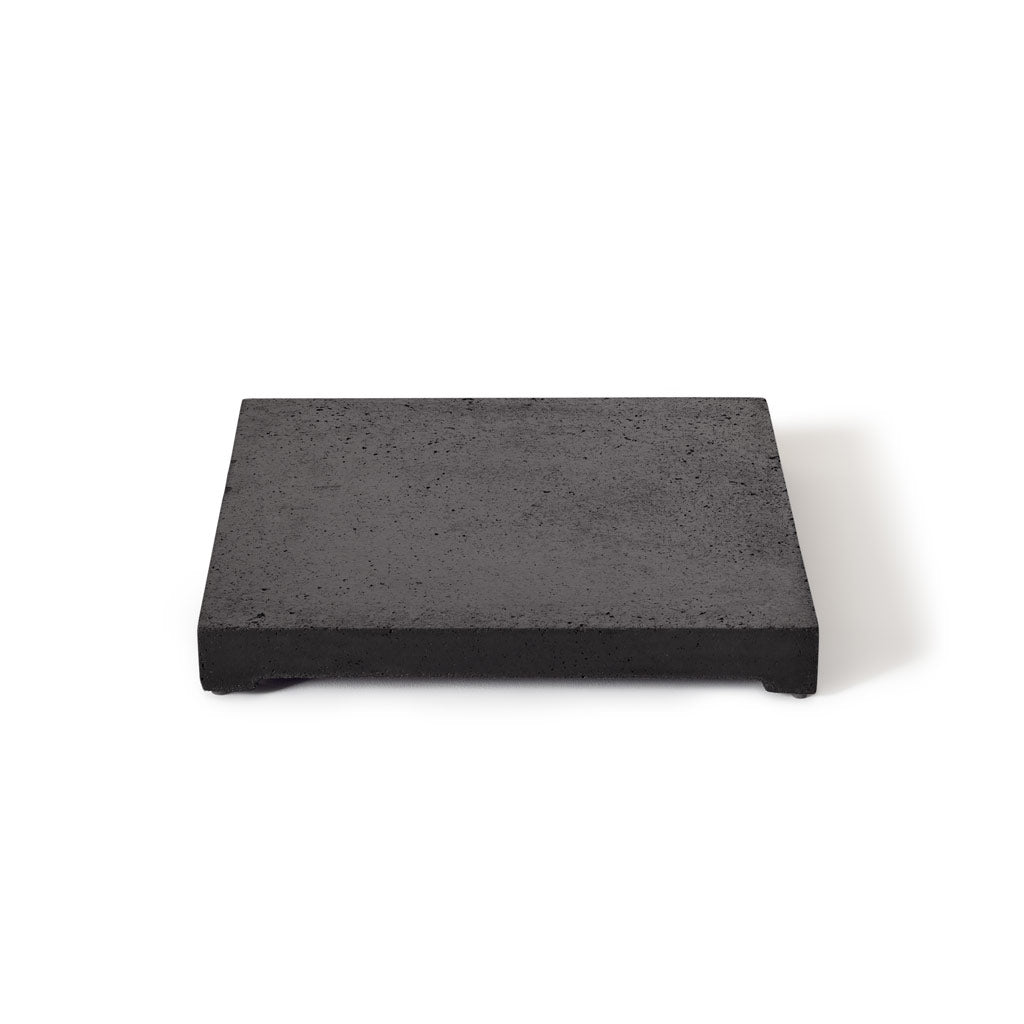 Contempo and Indio Square Fire Table Lid in Black Lava