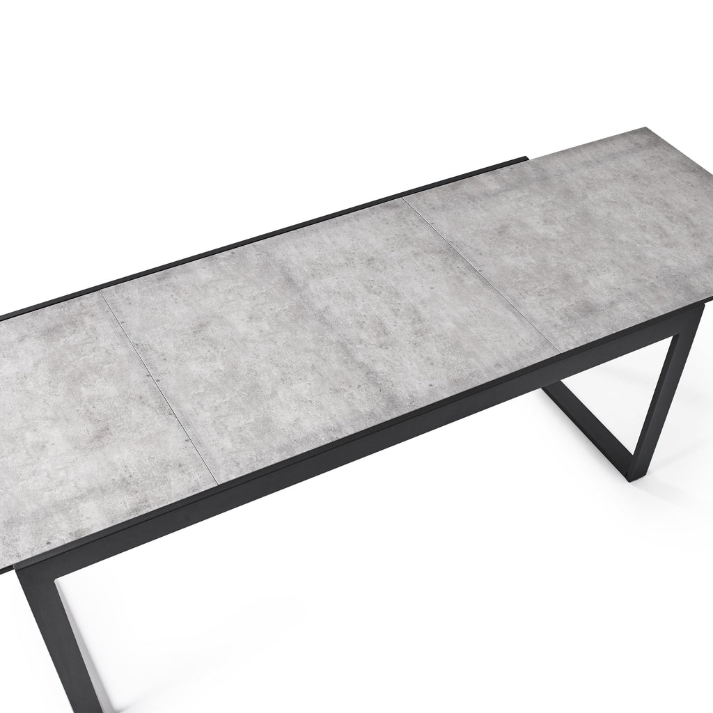 Diablo 87"-130" Extension Dining Table in Charcoal