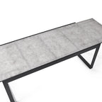 Diablo 87"-130" Extension Dining Table in Charcoal