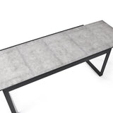 Diablo 87"-130" Extension Dining Table in Charcoal