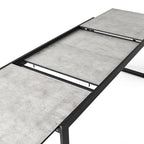 Diablo 87"-130" Extension Dining Table in Charcoal
