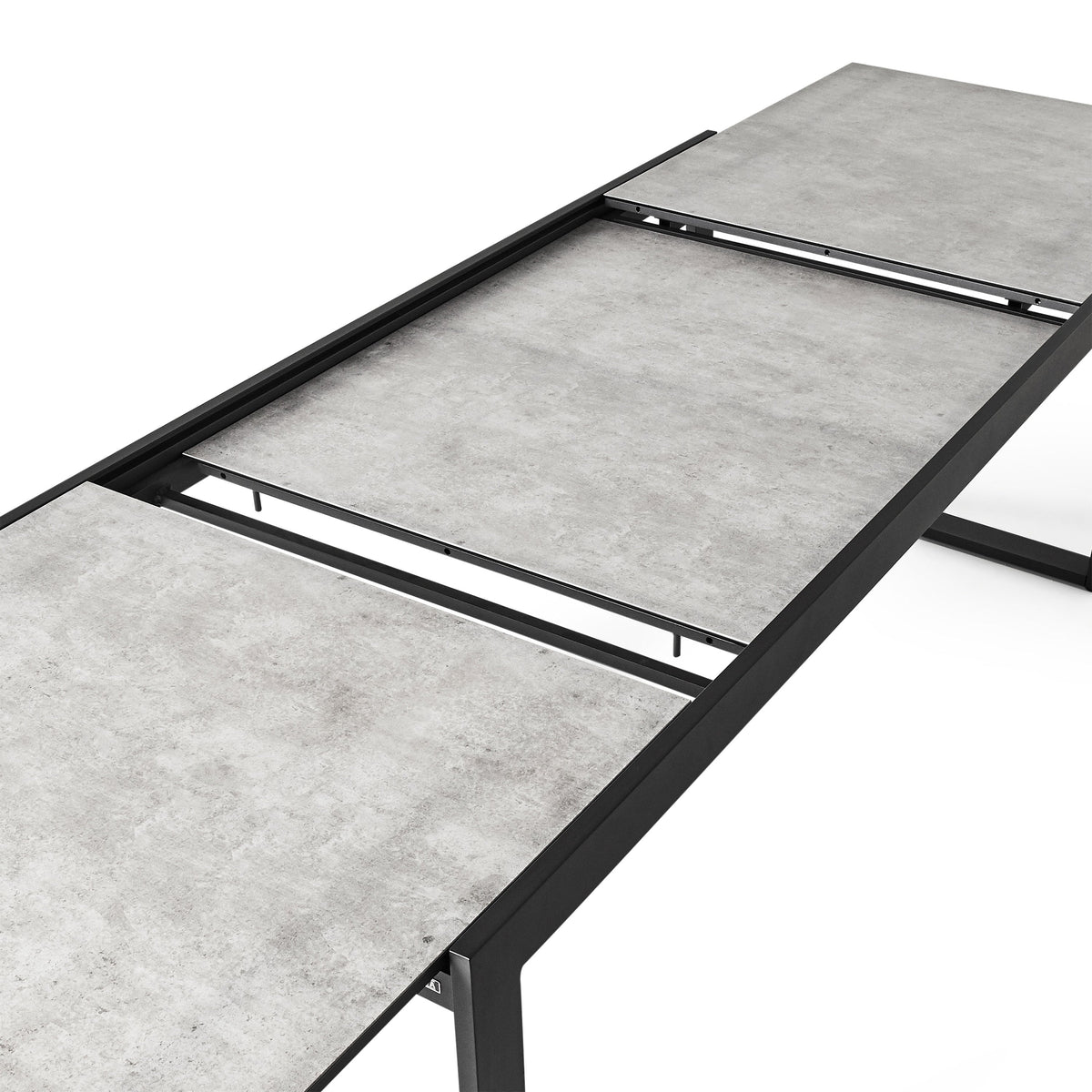 Diablo 87"-130" Extension Dining Table in Charcoal