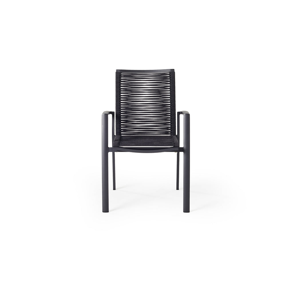 Diablo Dining Arm Chair in Charcoal