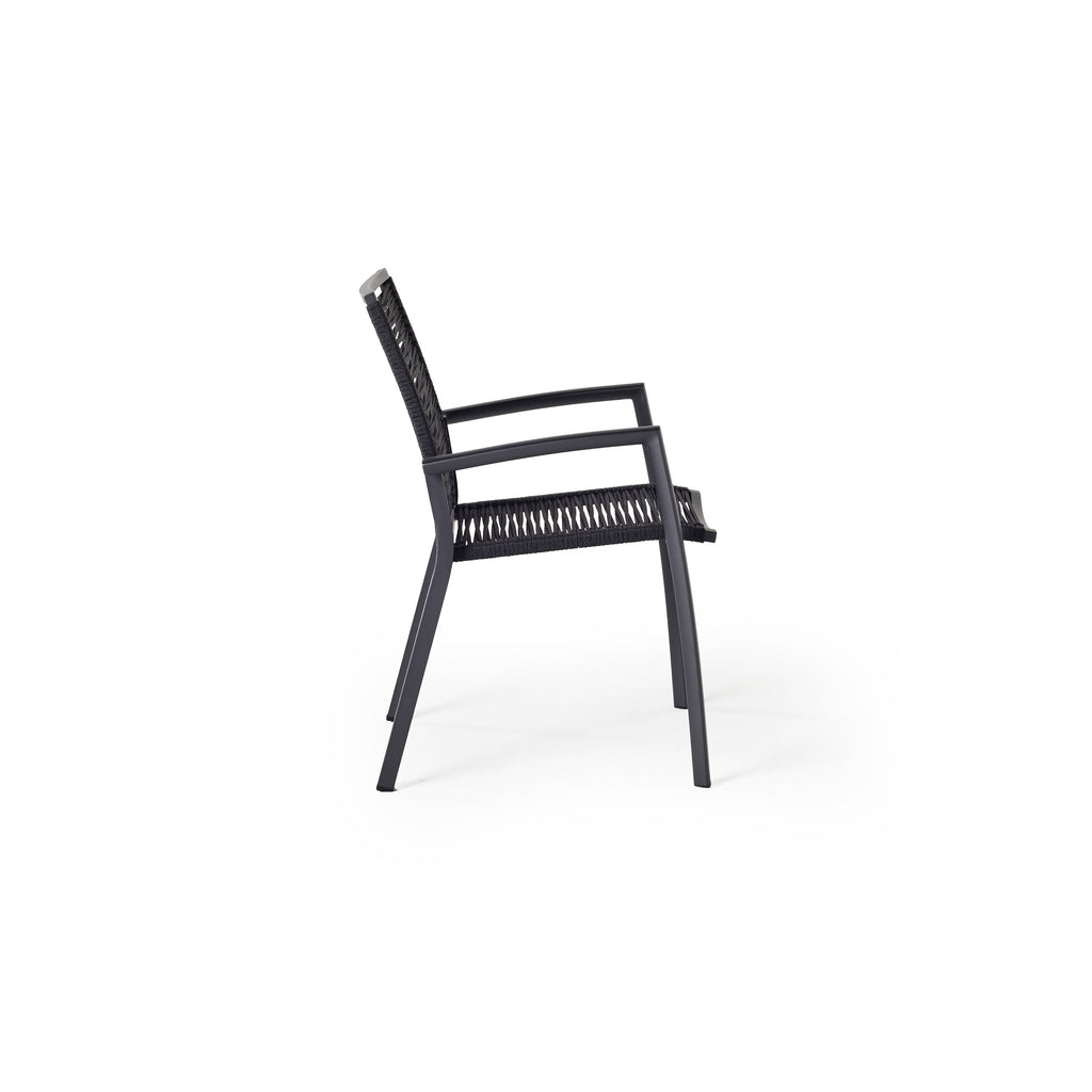 Diablo Dining Arm Chair in Charcoal