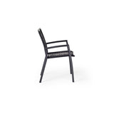Diablo Dining Arm Chair in Charcoal