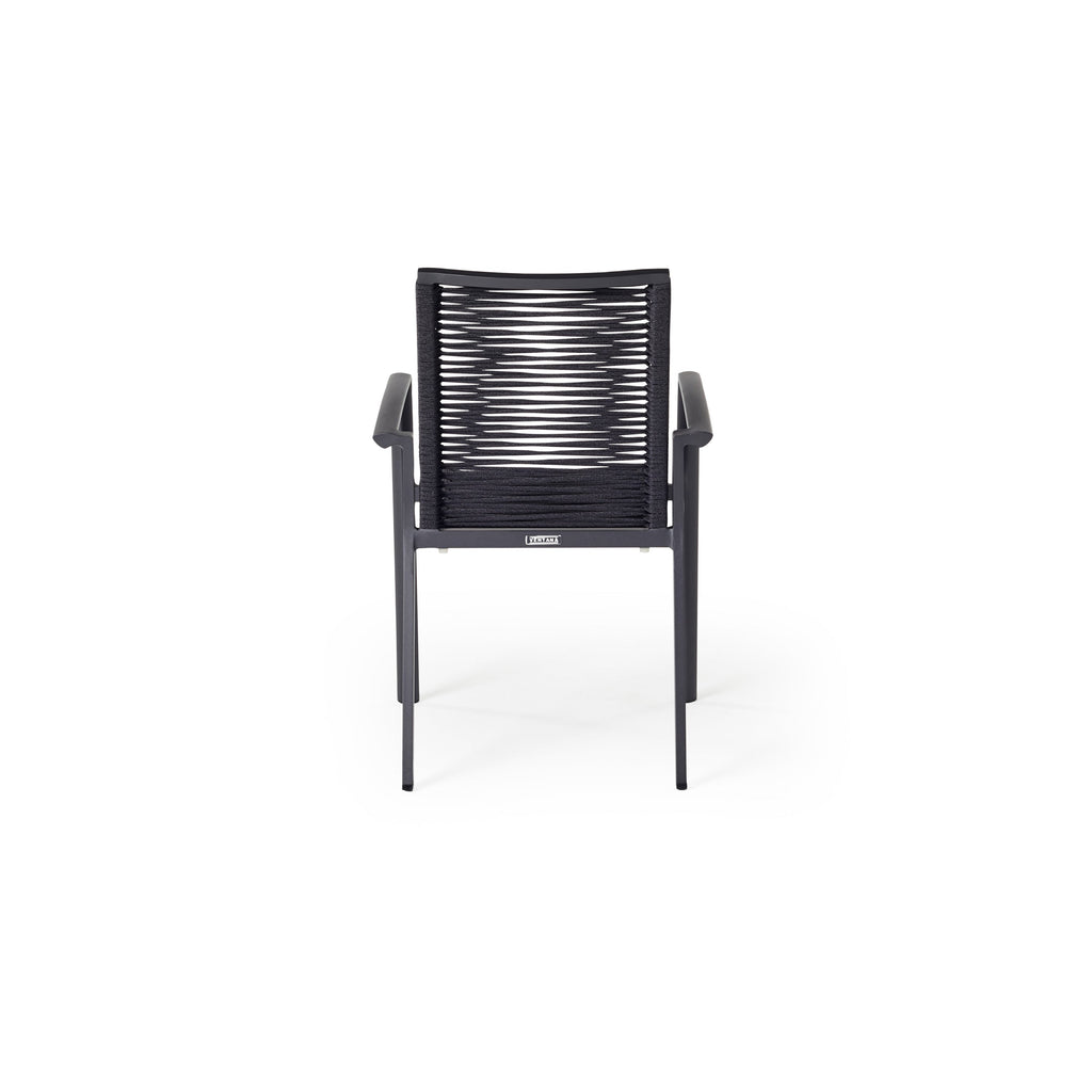 Diablo Dining Arm Chair in Charcoal