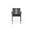 Diablo Dining Arm Chair in Charcoal