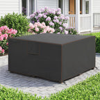 125 x 125 x 74 cm Garden Furniture Cover with Air Vent, Black