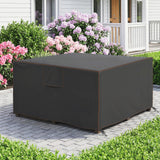 125 x 125 x 74 cm Garden Furniture Cover with Air Vent, Black