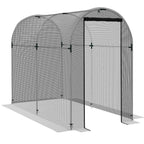 4' x 8' Crop Cage with Zippered Door, Black