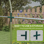4' x 8' Crop Cage with Zippered Door, Black