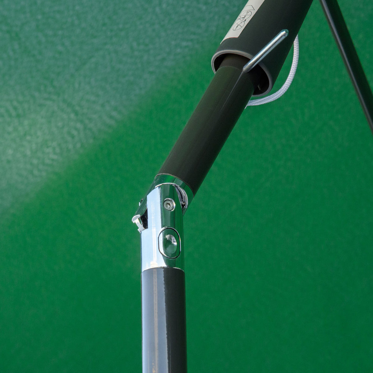 6.5 x 4ft Rectangle Patio Umbrella with Aluminum Pole and Tilt, Green