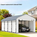 Carport Sidewall Panels Set of 4 for 10' x 15' Structures, White