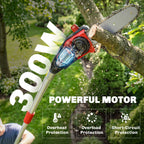 18V 8" Cordless Pole Chainsaw with 2 Batteries and Charger