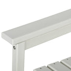 HDPE All-Weather Patio Dining Chair for Garden, Backyard, Deck, Porch, Lawn, White