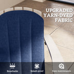 4-Piece Adirondack Chair Cushion Set with Ties, Navy Blue
