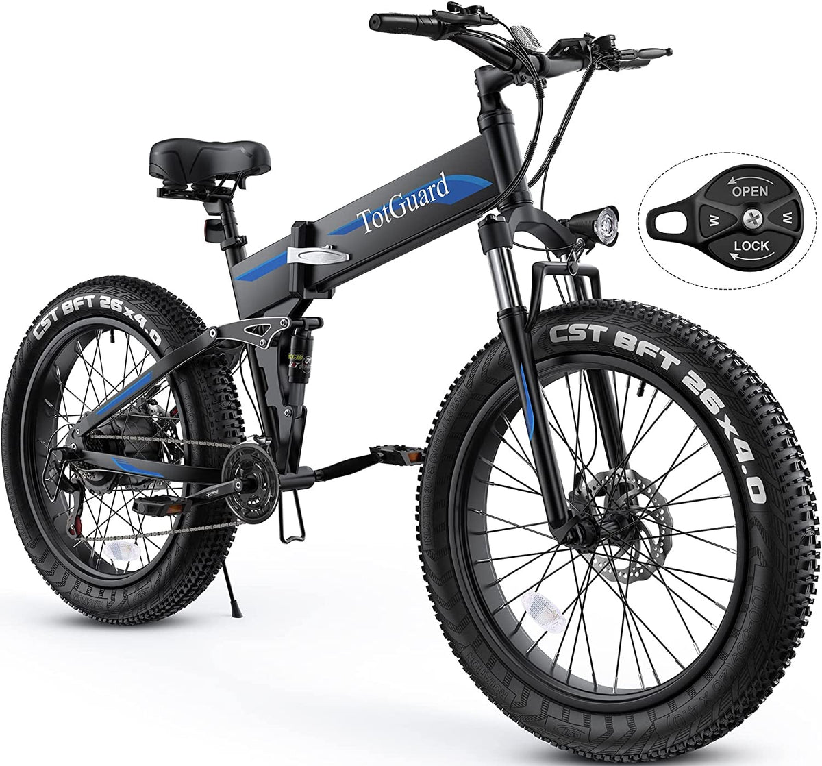 26 Inch Fat Tire Electric Bike for Adults - 500W Motor, 21.6 MPH
