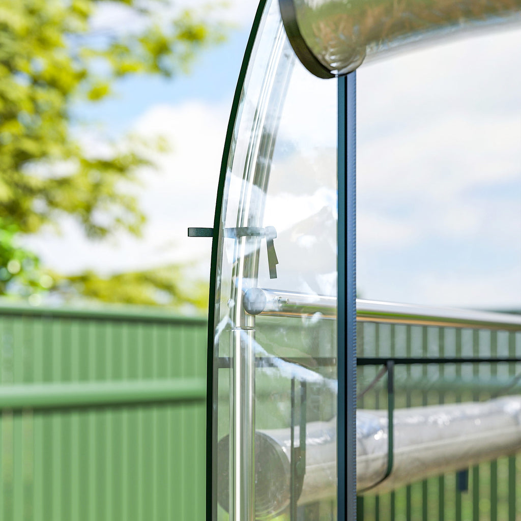 10' x 3' x 6.5' Walk-in Tunnel Greenhouse, Clear