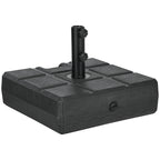 88 lbs. Fillable Umbrella Base for 1.5" or 1.9" Poles, Black