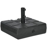 88 lbs. Fillable Umbrella Base for 1.5" or 1.9" Poles, Black